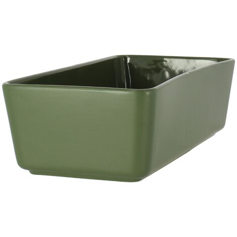 MENASTYL - OCTAVE MOULE A CAKE VERT 27 X 13.5 CM EN GRES