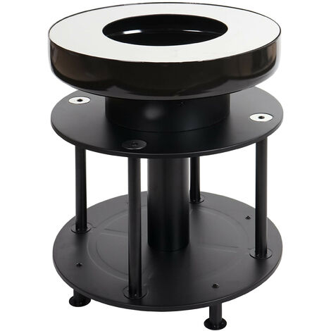 Mendler – Bol de feu avec grill – Foyer barbecue charbon – Plaque inox Ø 56cm – Hauteur 67cm – Pour cuisson au charbon ou bois - HWC-K95