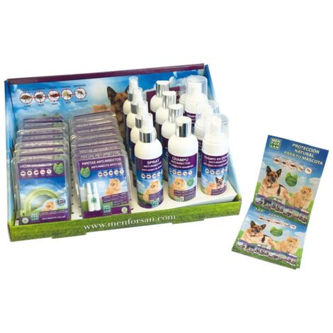 MENFORSAN Expositor Anti-Insectos Gatos - Margosa, Geraniol Y Lavandino
