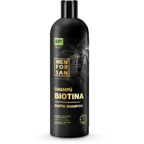 MENFORSAN Shampoo alla biotina per cavalli, 1L  BIO - Vegan friendly - 100% naturale  PREMIUM HORSE CARE