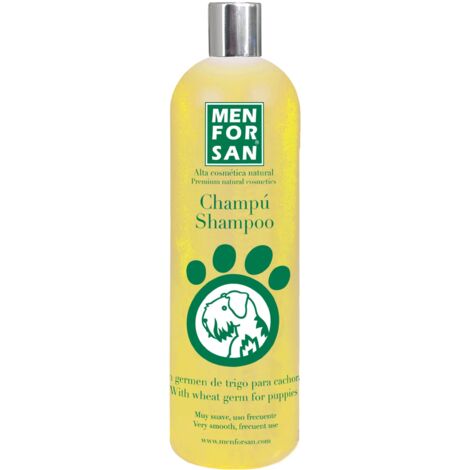 MENFORSAN Shampoo per Cuccioli con Germe di Grano  Stimola la Crescita del Mantello  Non Irrita gli Occhi del Cane  Con Collagene Naturale  Senza Fragranza  1L