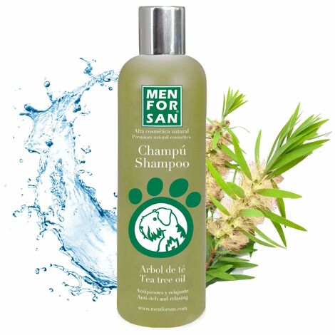 Menforsan Tea Tree Shampoo per Cani, 1L, Allevia il Prurito Occasionale