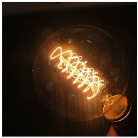 Menge von 3 Vintage Glühbirne Edison E14 G45-Spiralschlauch  2