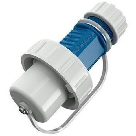 MENNEKES 10828 Schutzkontaktstecker Kunststoff druckwasserdicht 230 V Weiß, Blau IP68