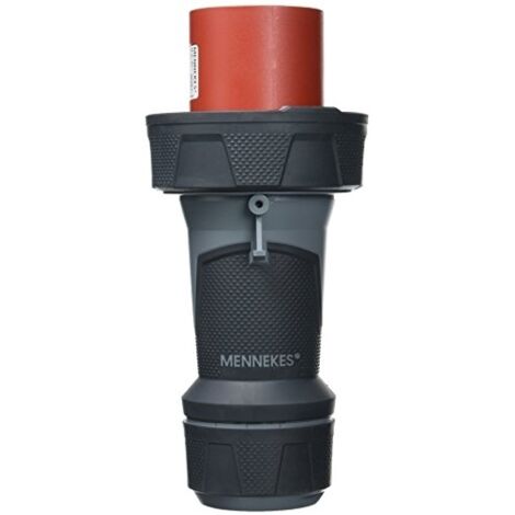 MENNEKES 13212 ENCHUFE POWER TOP XTRA CON SUPERFICIE DE GOMA, PROTECCIÓN IP 67, 6 HORAS POSICIÓN A TIERRA, 5 POLOS, CUELLO 63 A