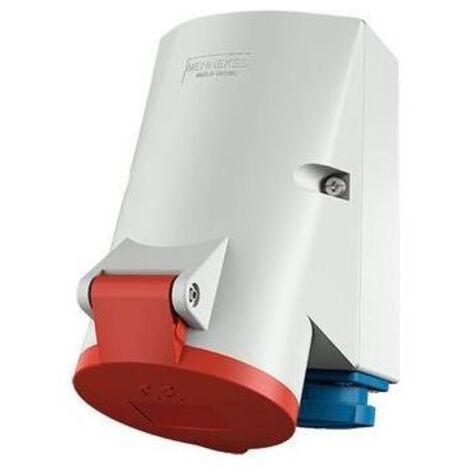MENNEKES 1651 32A5P 6H400V Wanddose IP44 +16A2P Doppelbox TwinCONTACT, 32A5p400V, IP44-'1036397'