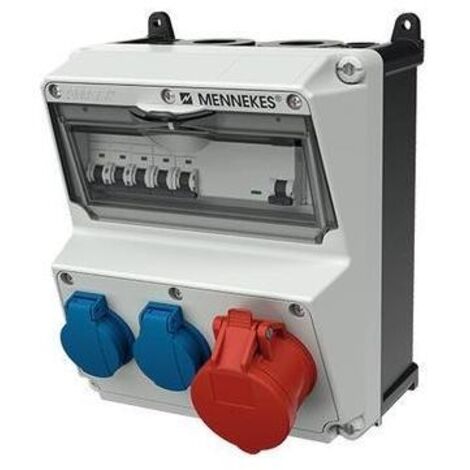 MENNEKES CEE-Kombi Kst gr IP44 AMAXX 1x16A5p400V 2Steckd LS-Schalter 920009