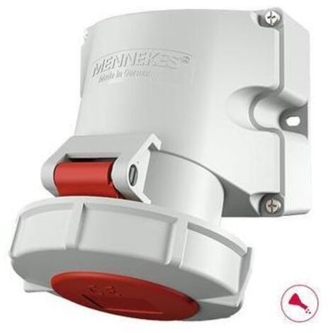 MENNEKES CEE-Steckdose 5p 32A 6h 400V/rt IP67 AP Schraubkl Kst 9570