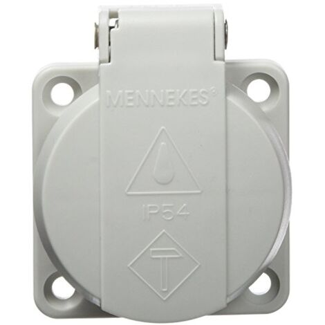 Mennekes Schuko-Anbau-Steckdose 16A,2p+E,230V,gr 11030