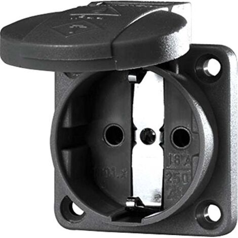 Mennekes Schuko-Anbau-Steckdose 16A,2p+E,230V,sw 11032