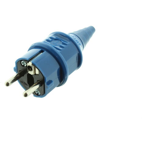 Mennekes Schuko Stecker IP44 blau