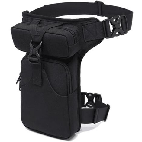 Men's Canvas Leg Bag, Tactical Electrotechnical Tool Bag, Thigh Bag, Banana Belt Bag for DIY, Electrician, Plumber, Carpenter, Bicycle, Motorcycle, Sports