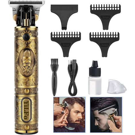 Men's hair clipper, professional electric beard trimmer for men, beard trimmer kit, cordless hair trimmer