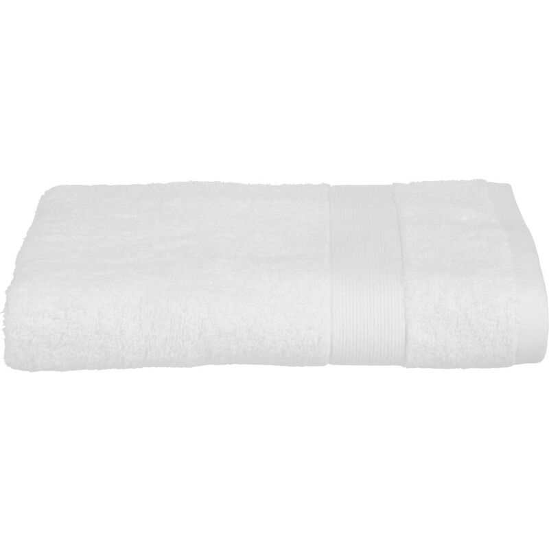 Atmosphera Créateur D'intérieur - Lenzuolo doccia Essentiel in cotone bianco 70x130cm