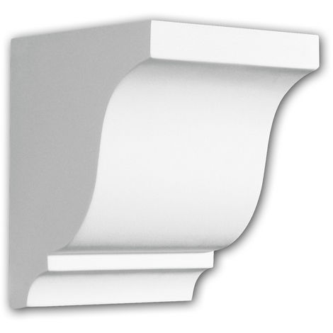 Mensola Profhome 483003 cornice per esterno elemento decorativo elemento di  facciata stile neoclassico bianco