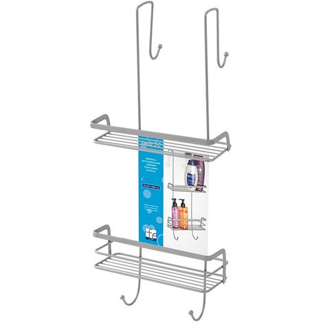 Supporto Doccia 3 Piani Mensola con Gancio Fasce Elastiche Ventosa Next  Frost