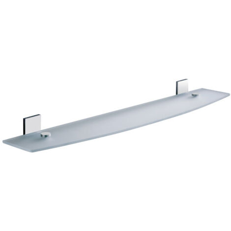 Mensola 60 cm in vetro temperato 7819-60 Gedy serie MAINE Cromato