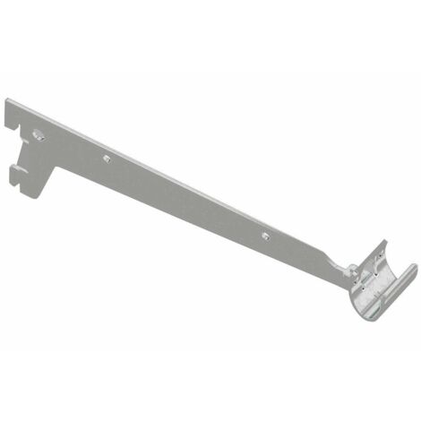 ELEMENT SYSTEM REGGIMENSOLA A 2 GANCI PER TUBO OVALE - 25 CM. - ALLUMINIO BIANCO