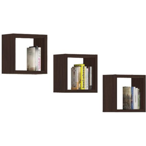 Mensola a muro AKORD K25 Wengé 25 cm 25x15x25 cm