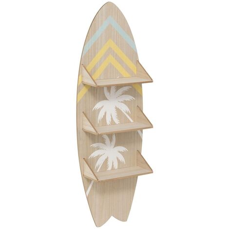 Mensola a muro per tavole da surf australie 112x37cm beige - Atmosphera créateur d'intérieur