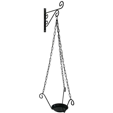 Mensola a parete con sospensione, per vaso Ø 22 cm