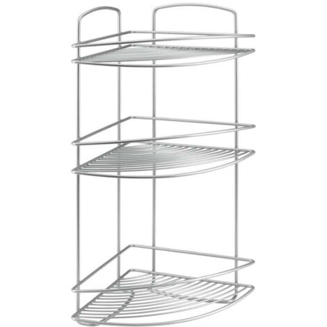 Mensola angolare a 3 ripiani 22x22x53 cm polytherm ond - metaltex