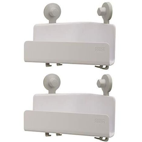 Mensola angolare per doccia di colore white EasyStore de Joseph Joseph (confezione de 2 pz) - Soluzione compatta per organizzare la doccia de in modo efficiente