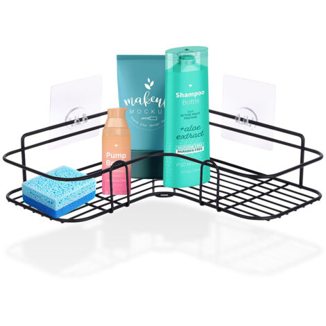 Mensola autoadesiva per bagno per accessori cosmetici da doccia