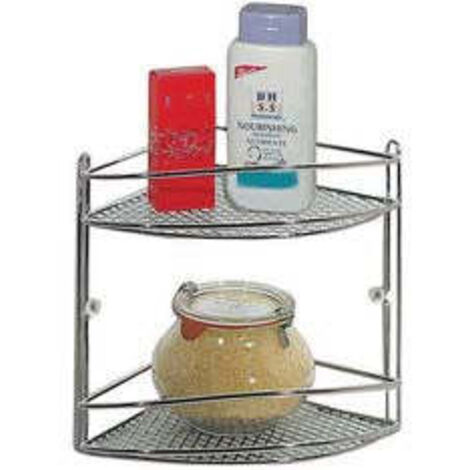 Mensola Bagno Cromo Star Angolare 21X21 H.26 Artex