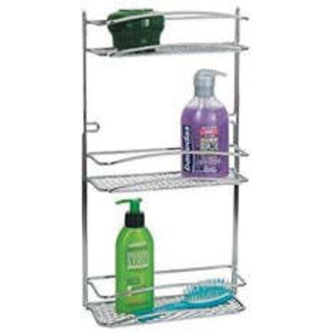 Mensola Bagno Cromo Star Rett. 3P 25X10 H.47 Artex