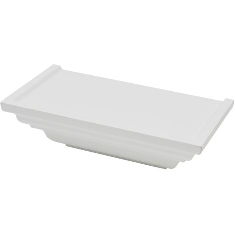 Mensola barocca in legno laccata bianco 75x250x125 kimono - kimono
