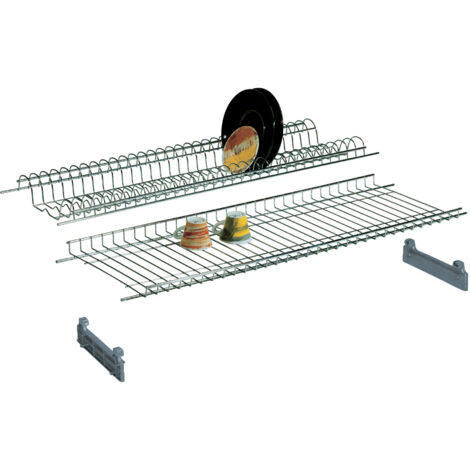 MENSOLA COLAPIATTI ACCIAIO CROM C/SUPP 76 CM- 6,0 coppie