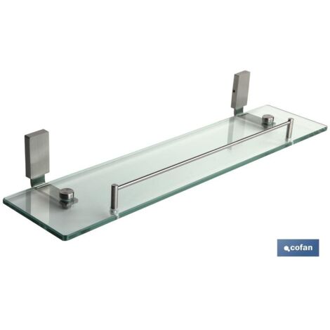 Mensola Cristallo+INOX 304 Modello Madeira Satinato