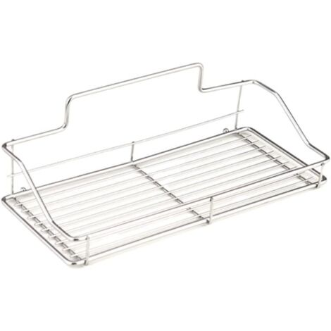 Mensola da bagno in acciaio inossidabile senza foratura, pratica mensola per shampoo e accessori, design discreto senza tracce (25105 cm)
