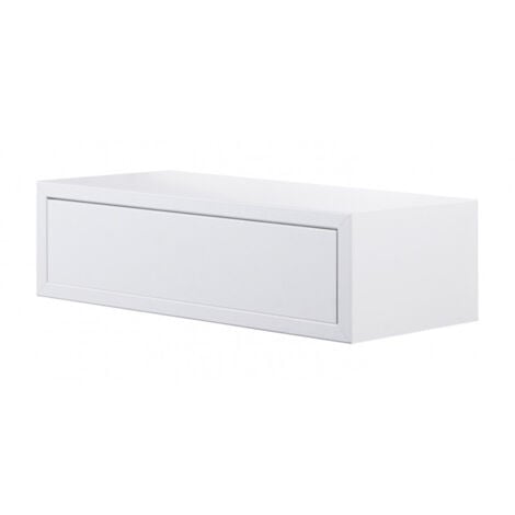 Mensola da Muro Lego con Cassetto Bianco 45x13.4x20 cm Sanitec