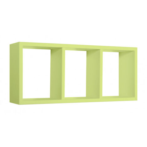 Mensola da Muro, Libreria Sospesa, Libreria da Parete, Scaffale da Parete, Verde, 70x30 p15,5 cm - Tristano