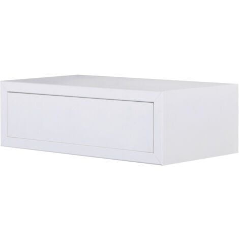 Mensola da Parete 1 Cassetto 45x13,4x23,7 cm in Fibra di Legno Lego Maxi Bianco