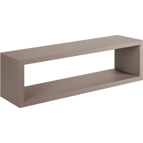 Mensola da Parete 60x18x15,5 cm in Fibra di Legno Regolo Marrone Talpa