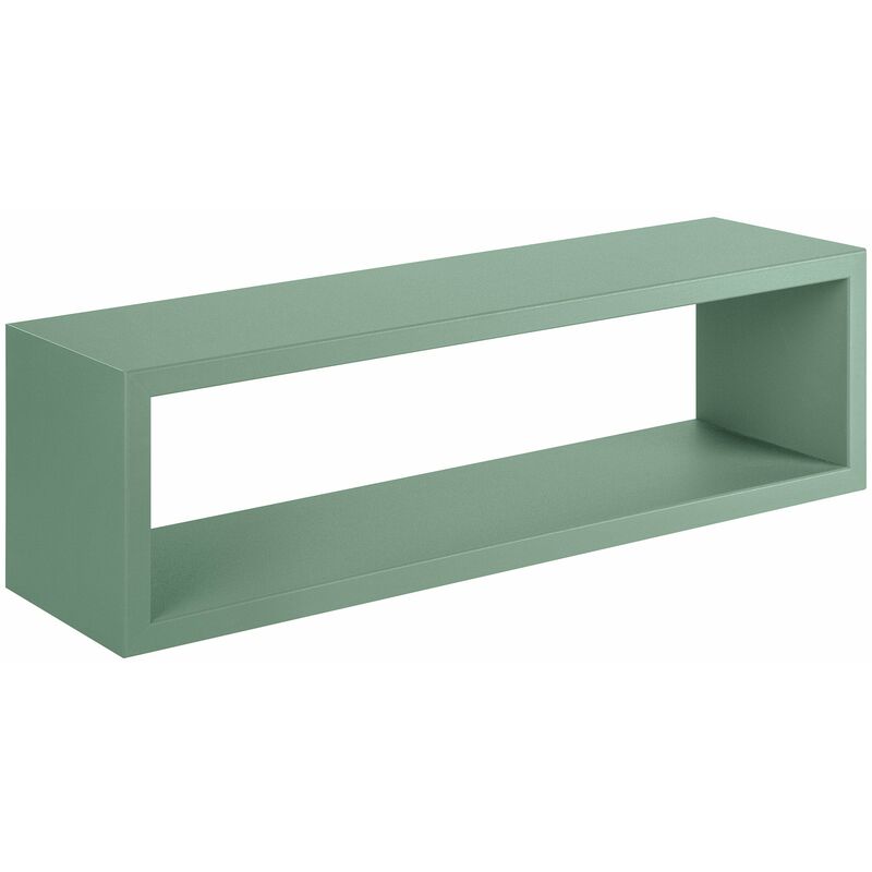 Giordanoshop - Mensola da Parete 60x18x15,5 cm in Fibra di Legno Regolo Verde Acqua Marina