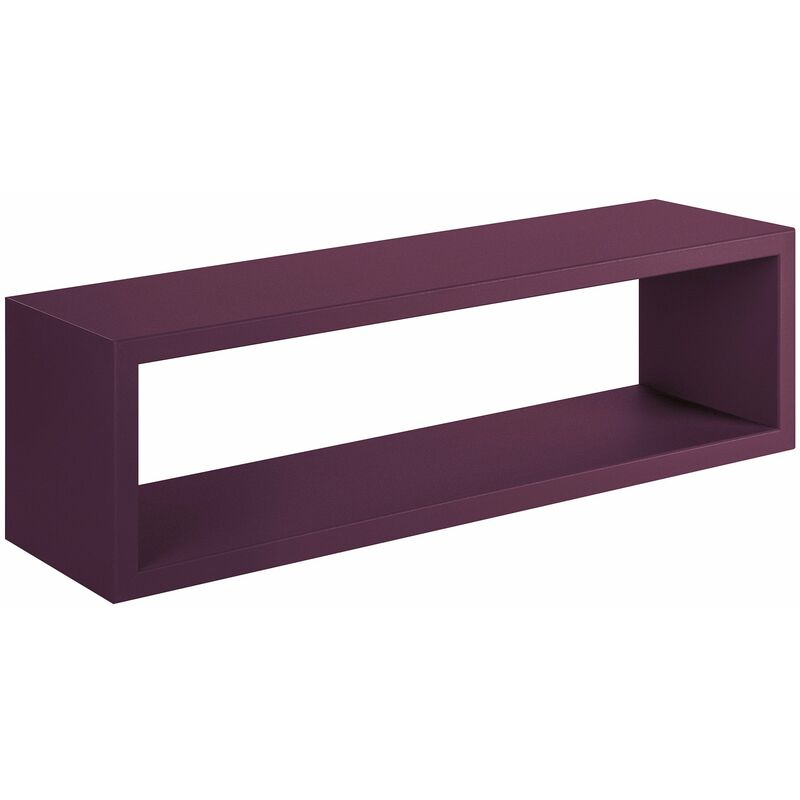 Giordanoshop - Mensola da Parete 60x18x15,5 cm in Fibra di Legno Regolo Viola Melanzana