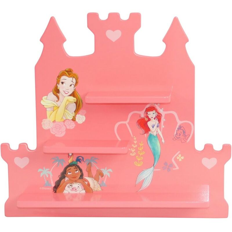 Mensola da parete sagomata Principesse Disney Multicolor