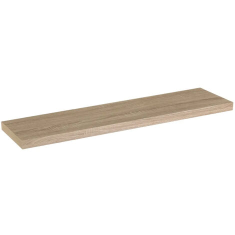 Mensola da Parete Scaffale a Muro MDF Quercia 100x23,50x3,80cm Organizer Minimal