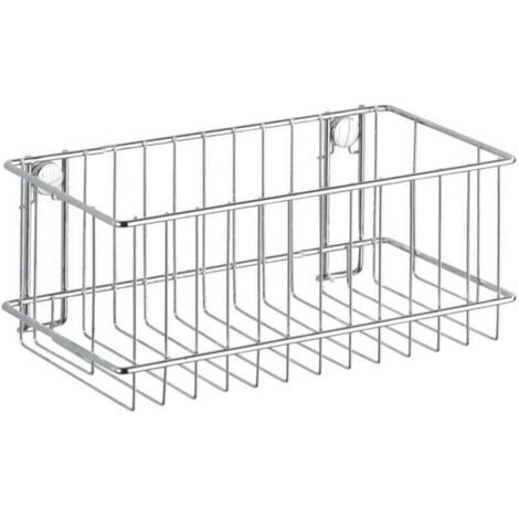 Mensola doccia a parete, cestino doccia a parete, Classic, Acciaio, 24x10x14 cm, Lucido