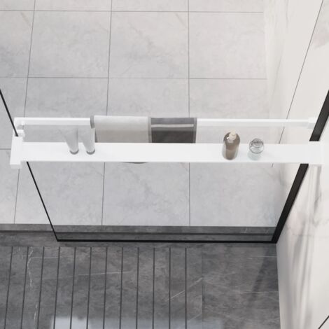 Mensola in alluminio per cremagliera Dama 45x17 accessori bagno moderno