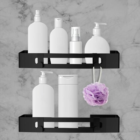 Mensole da bagno in legno massello bianco mensola ad angolo doccia shampoo  cosmetici accessori per scaffali da cucina 230414