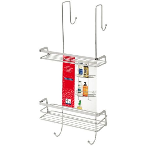 Feridras Mensola 3 ripiani angolare acciaio cromato accessori bagno doccia  160015-B