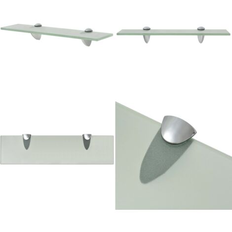 Mensola Galleggiante in Vetro 40x10 cm 8 mm - Mensola da parete - Mensola in vetro temperato