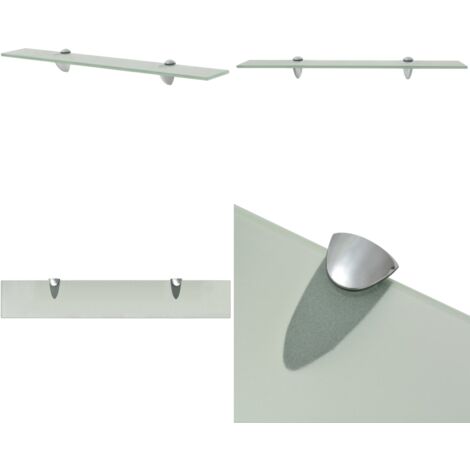 Mensola Galleggiante in Vetro 60x10 cm 8 mm - Mensola da parete - Mensola in vetro temperato