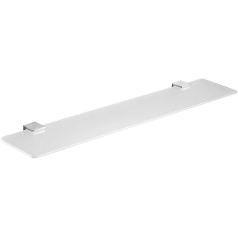 Mensola In Cristallo E Supporti In Ottone Da 60 Cm  Greta
