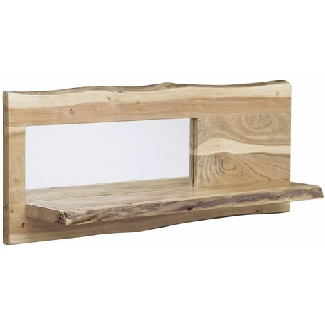 mensola in legno di Acacia 101x22x38 Acacia naturale laccato PURE ACACIA 707